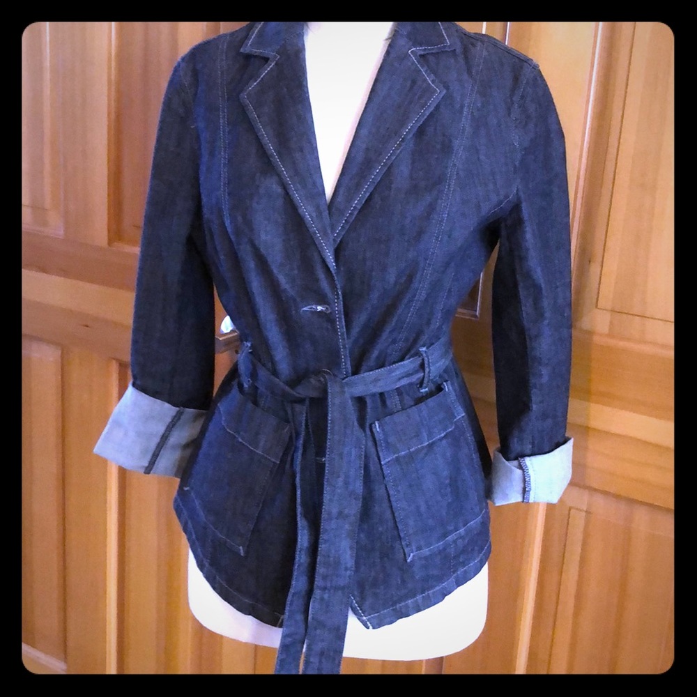 Converse denim blazer